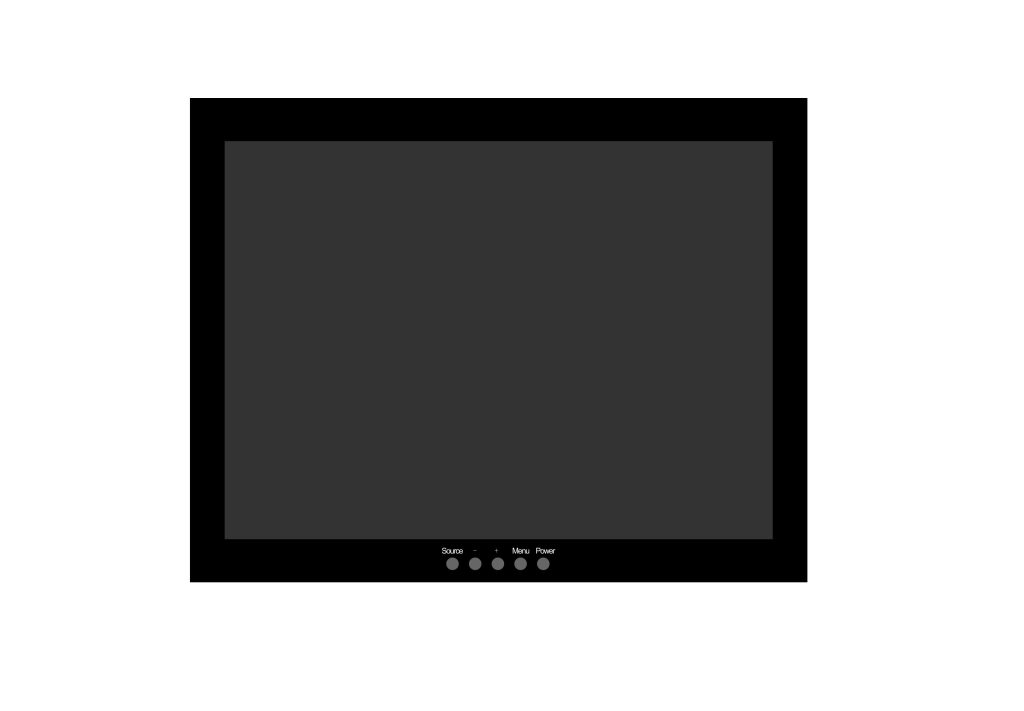 15″ 5wire resistive touchscreen monitor, DS-150TR